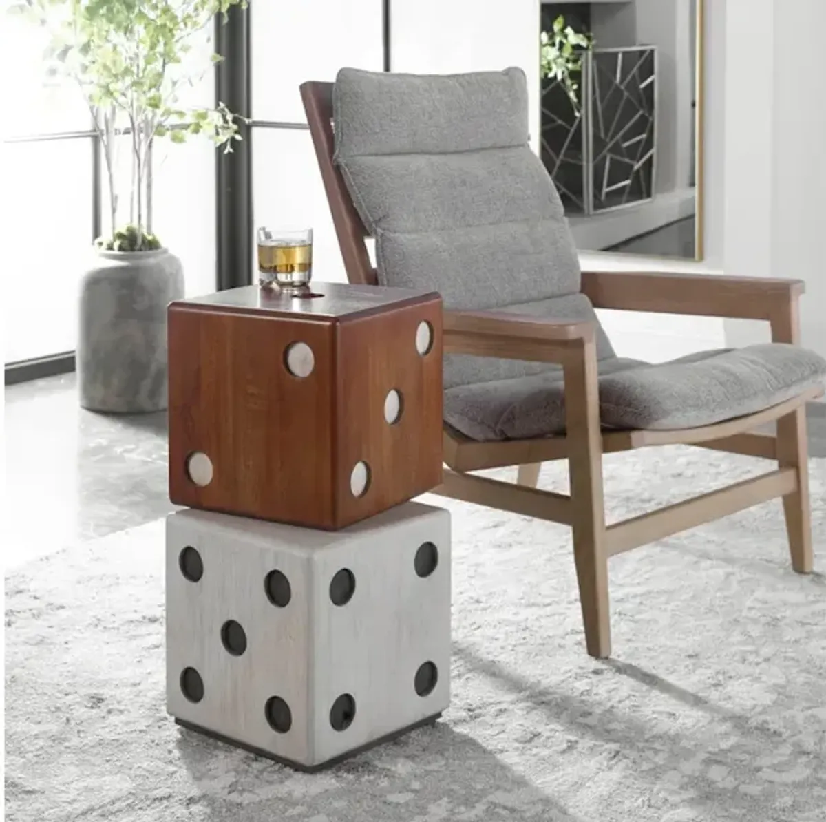 Roll The Dice Accent Table