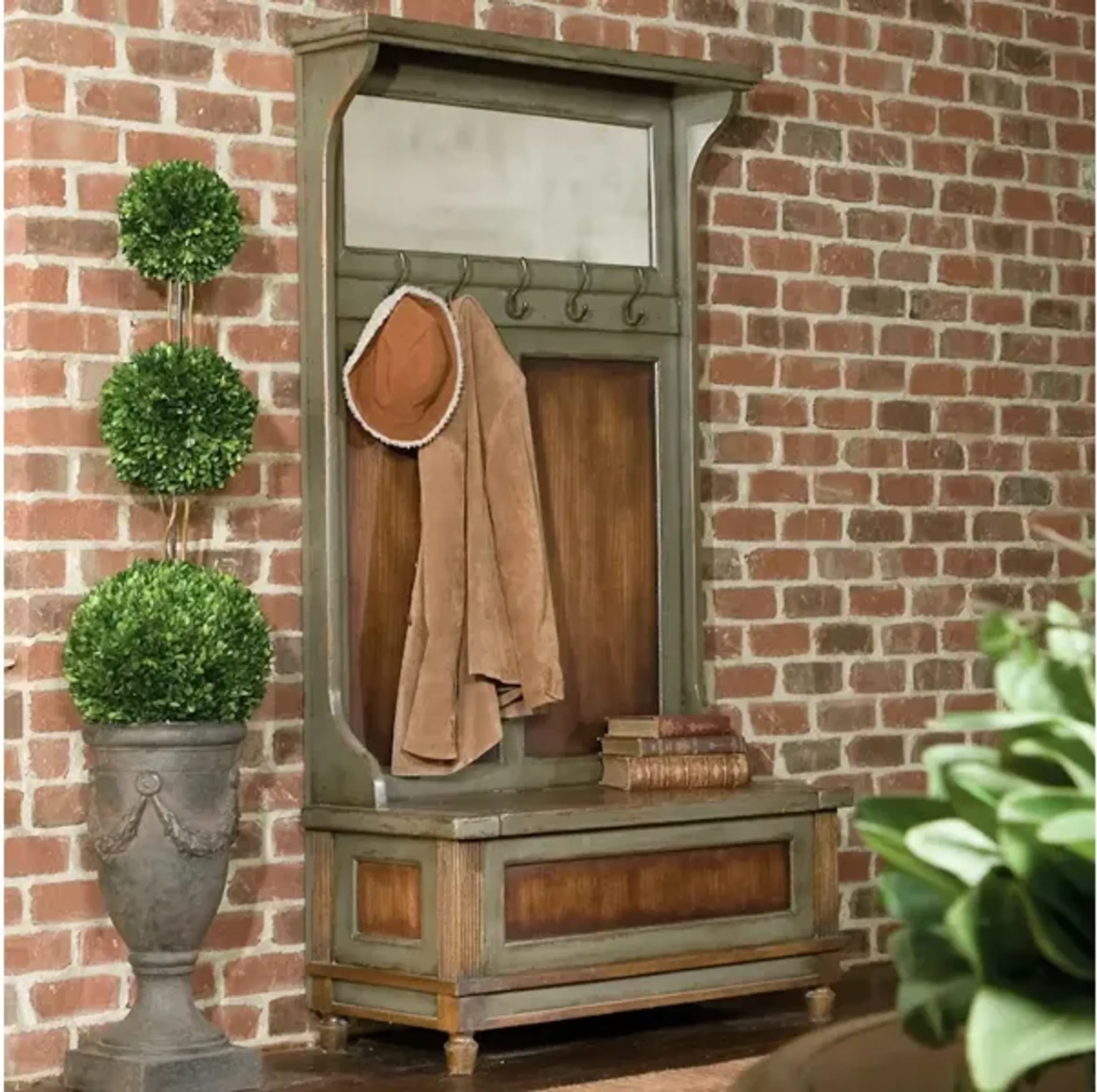 Riyo Distressed Hall Tree Walter E Smithe | Furniture.com