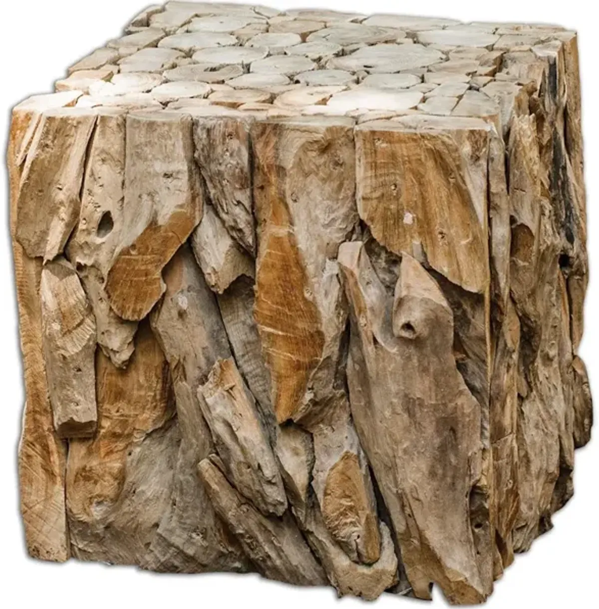 Teak Root Bunching Cube