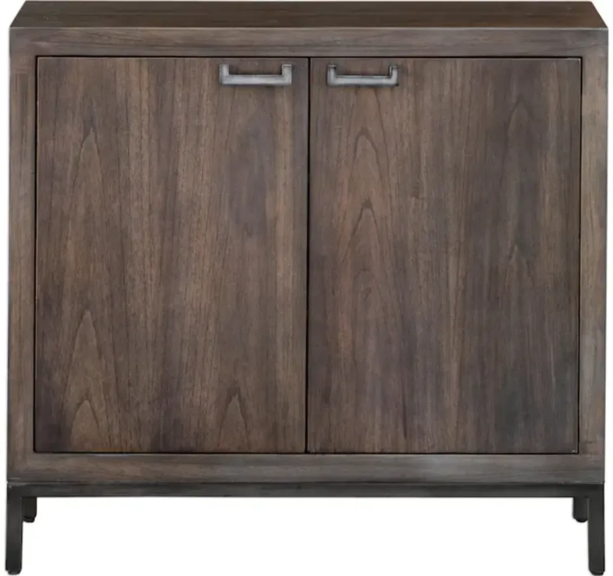 Nadie Light Walnut Console Cabinet