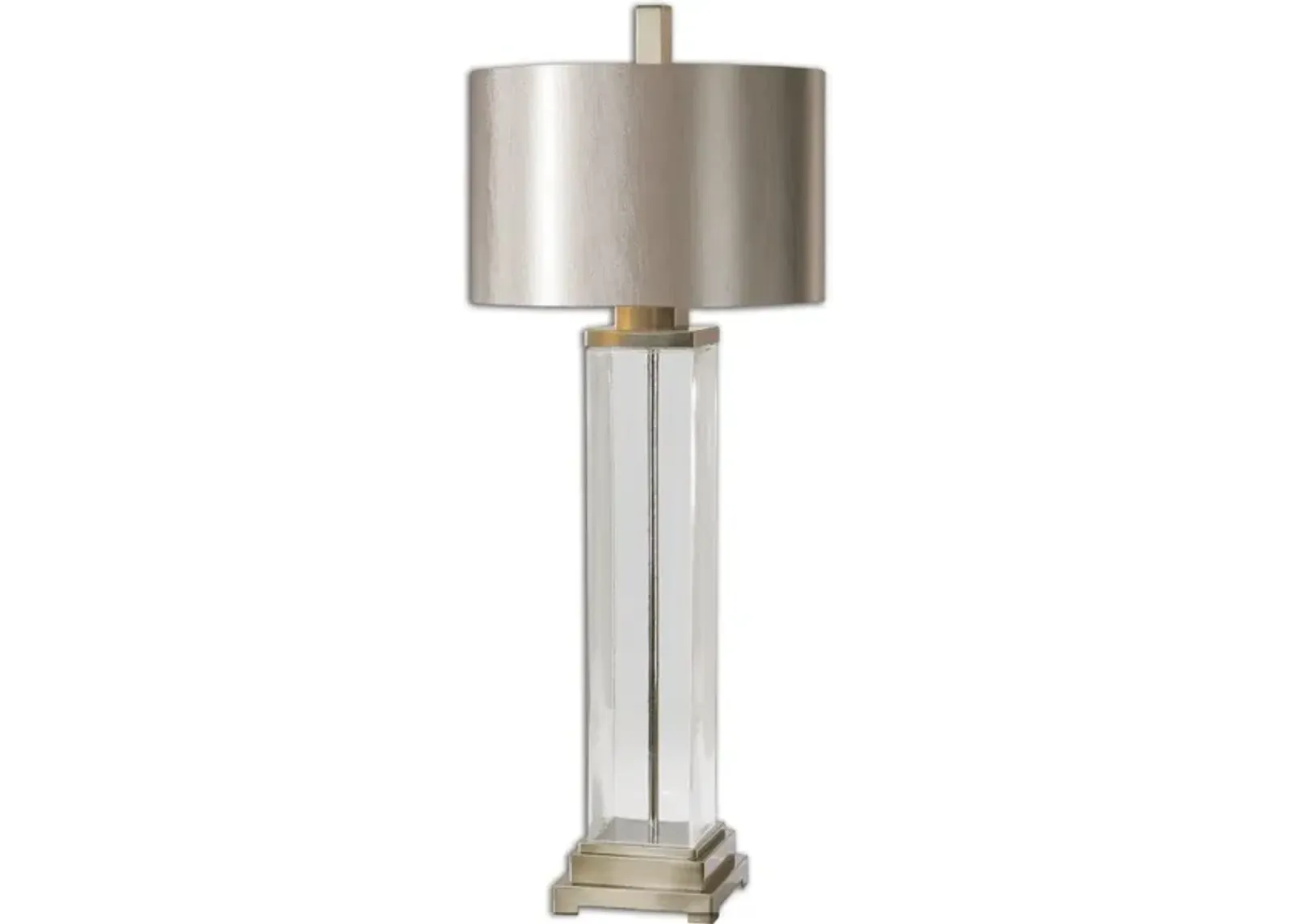 Drustan Clear Glass Table Lamp