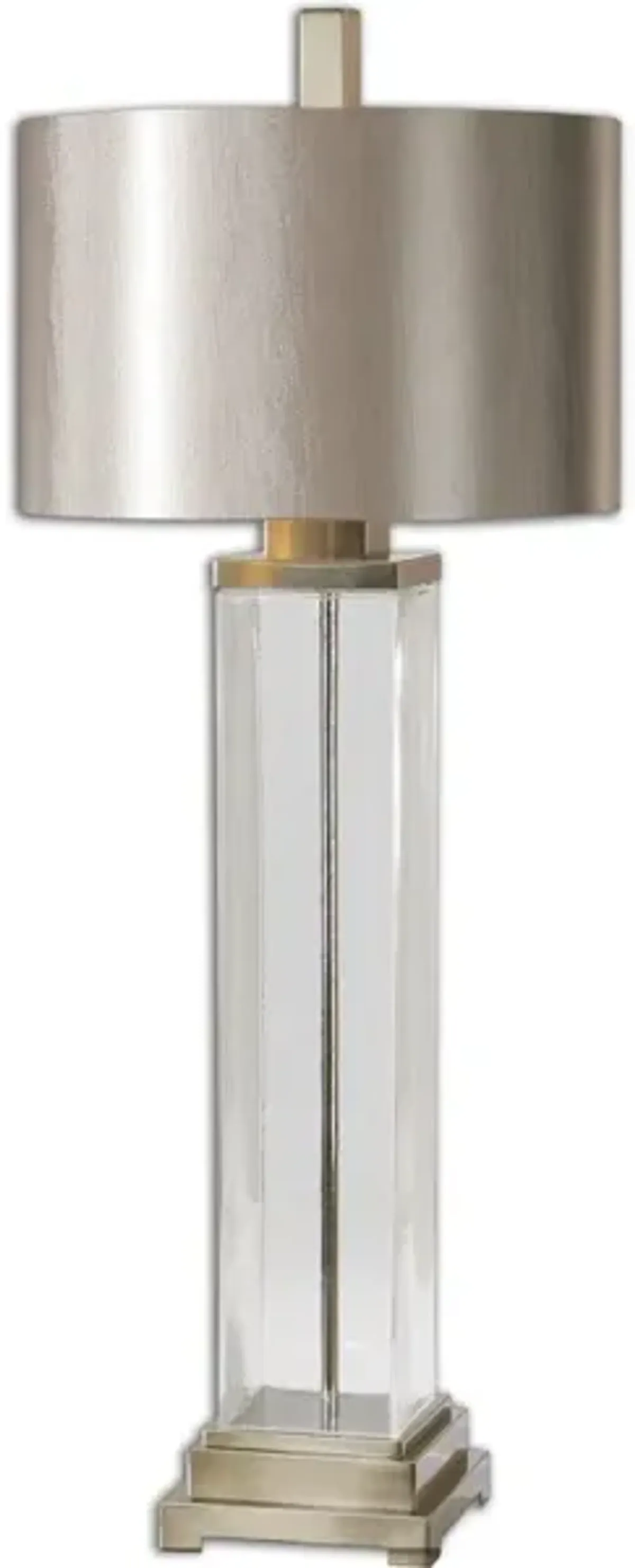 Drustan Clear Glass Table Lamp