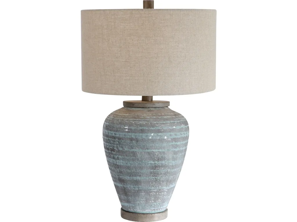 Pelia Light Aqua Table Lamp