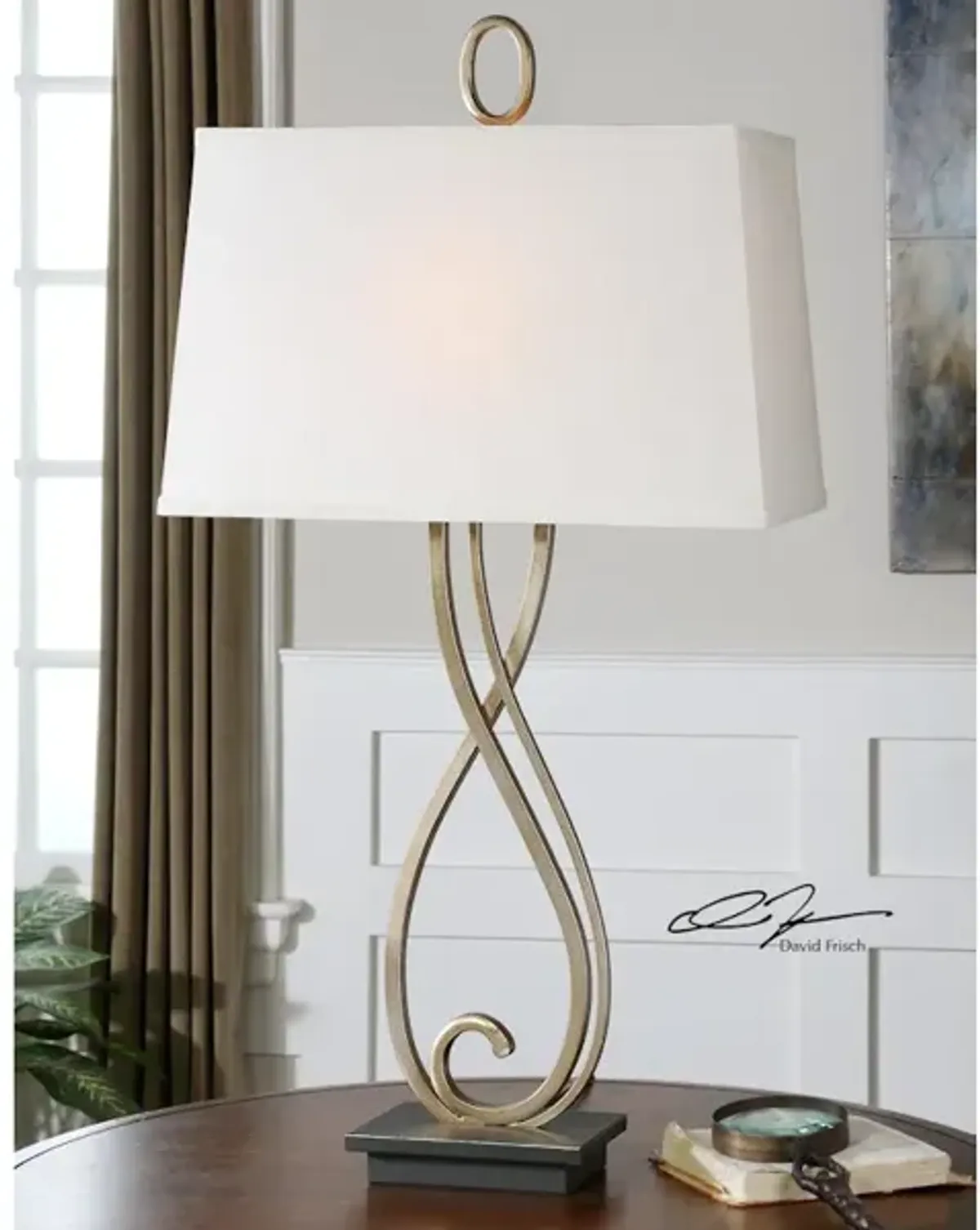 Ferndale Scroll Metal Lamp