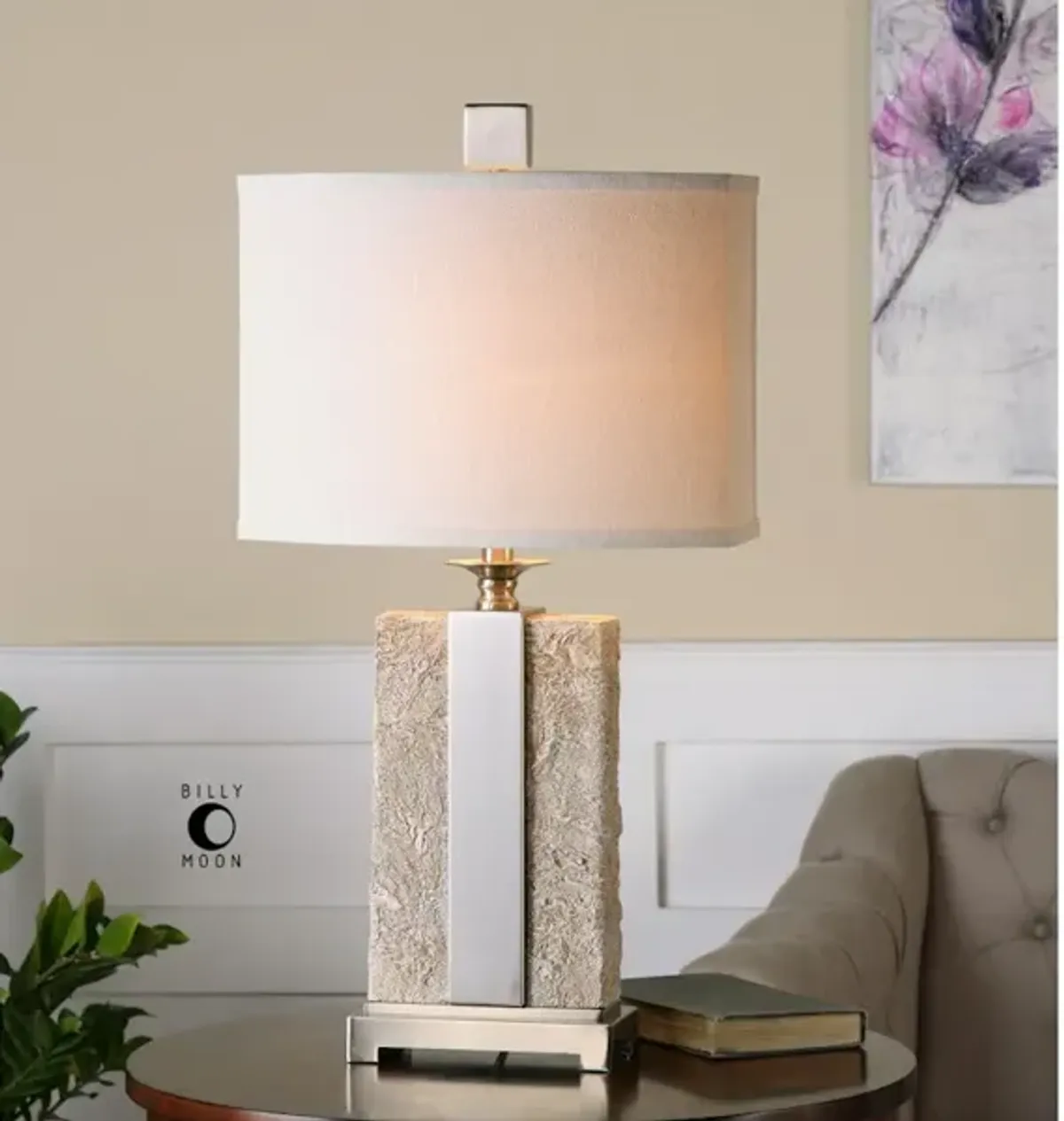 Bonea Stone Ivory Table Lamp