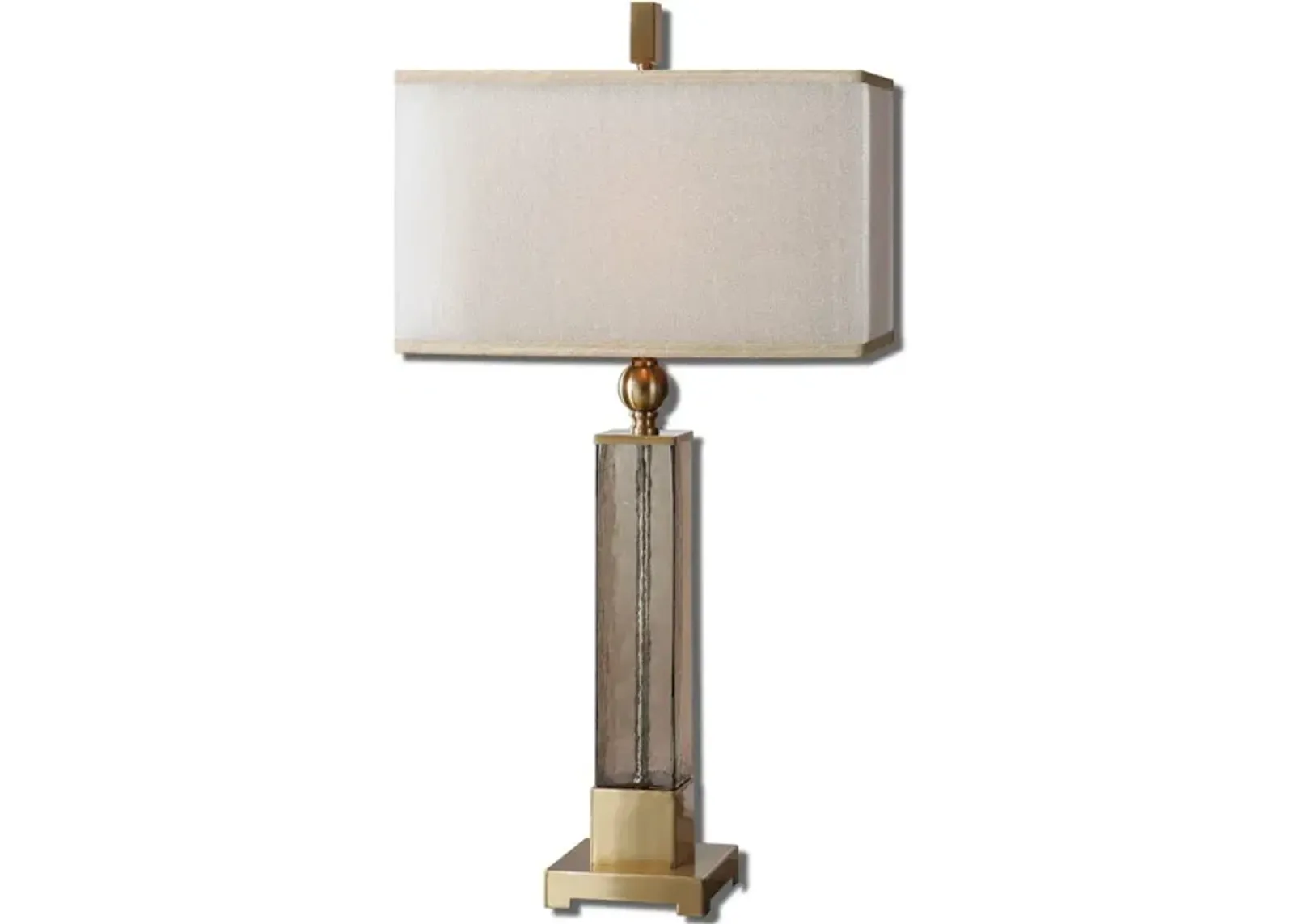 Caecilia Amber Glass Table Lamp