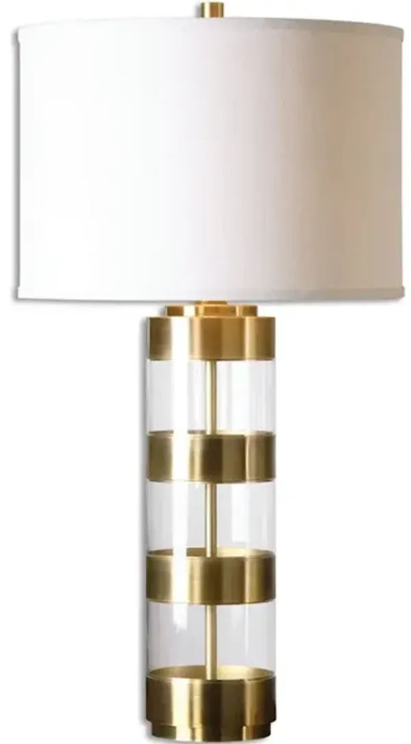 Angora Brushed Brass Table Lamp