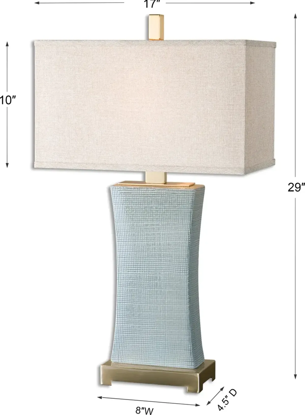 Cantarana Blue Gray Table Lamp