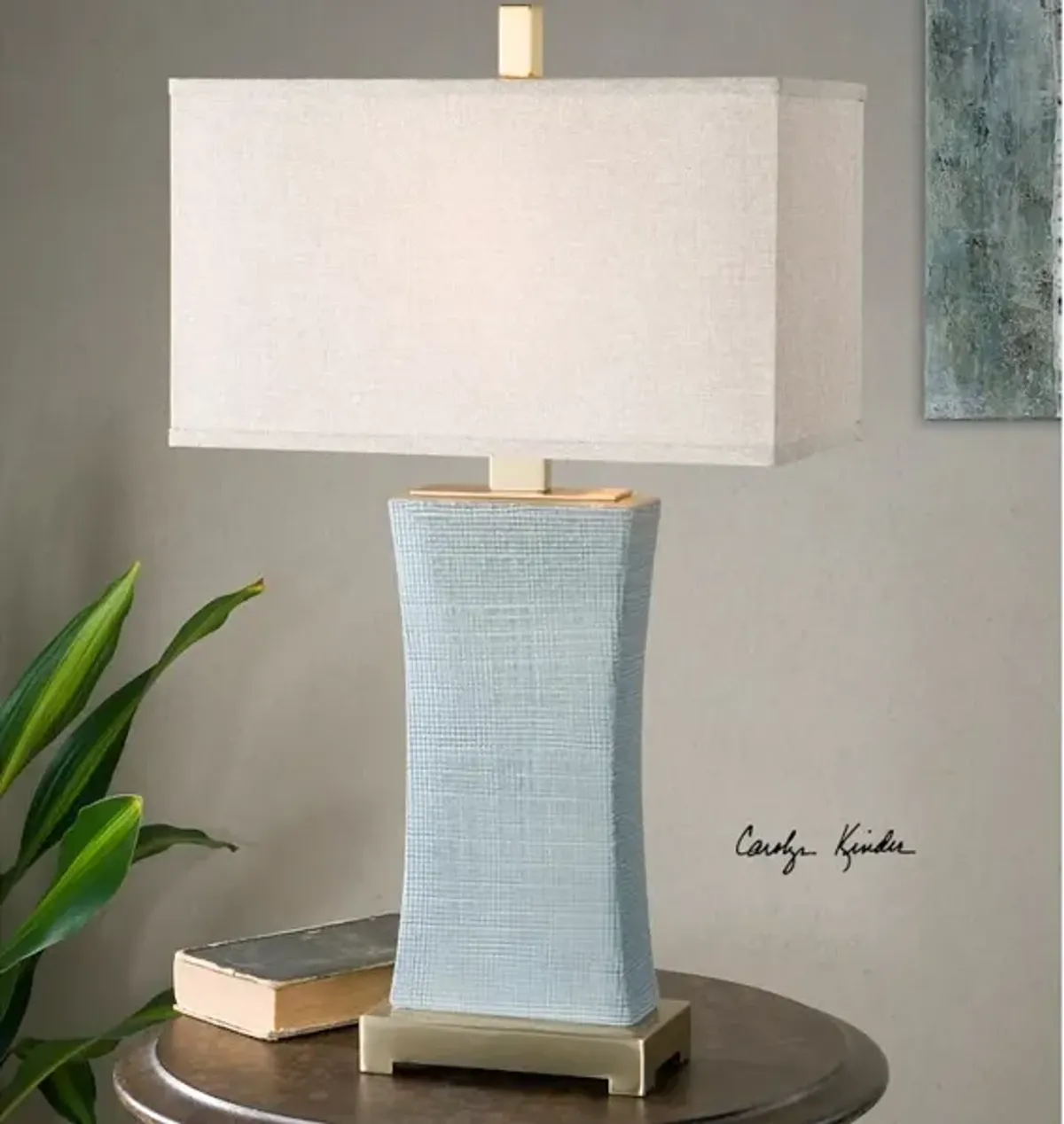 Cantarana Blue Gray Table Lamp