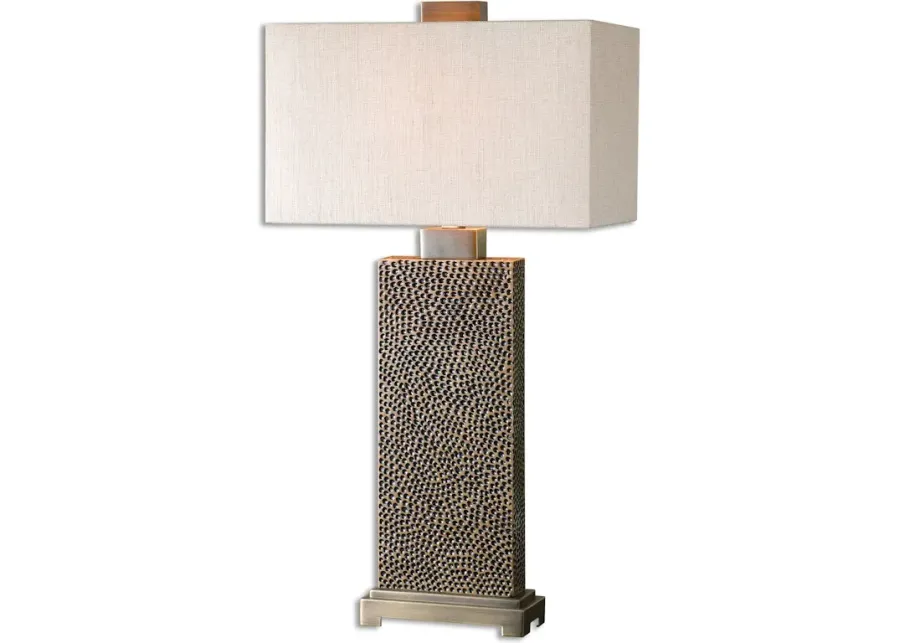 Canfield Coffee Bronze Table Lamp