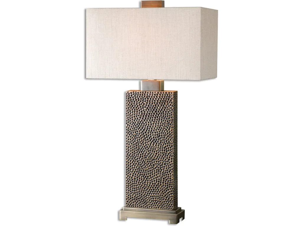 Canfield Coffee Bronze Table Lamp