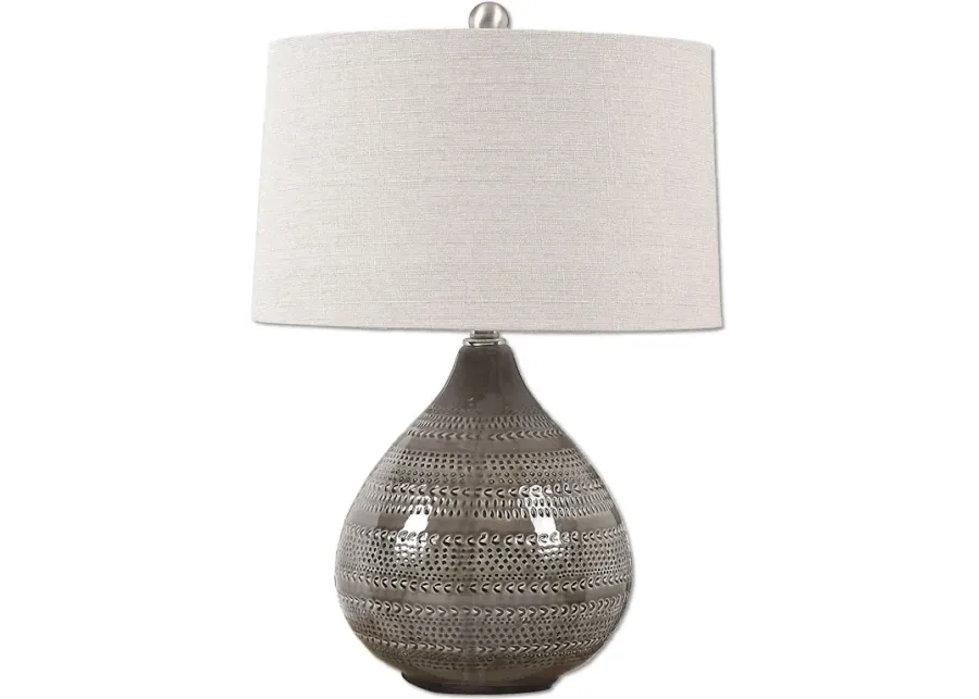 Batova Smoke Gray Lamp