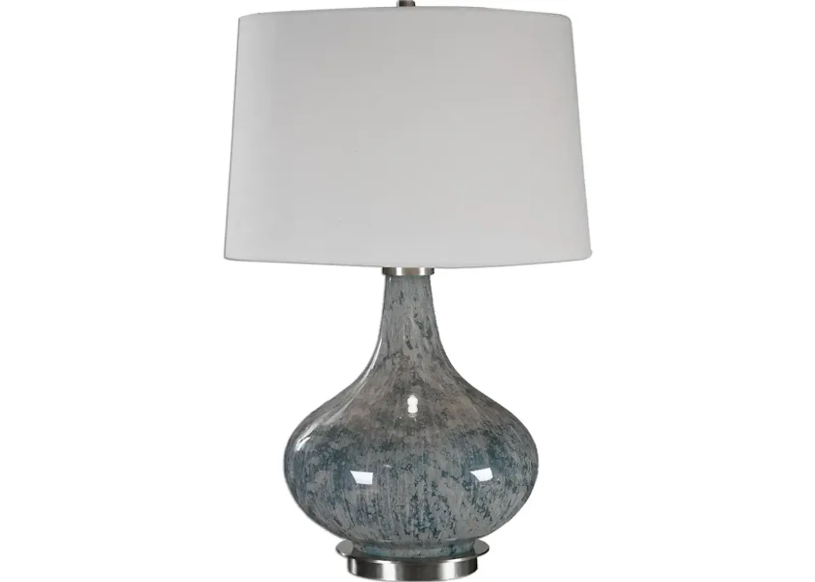 Celinda Blue Gray Glass Lamp