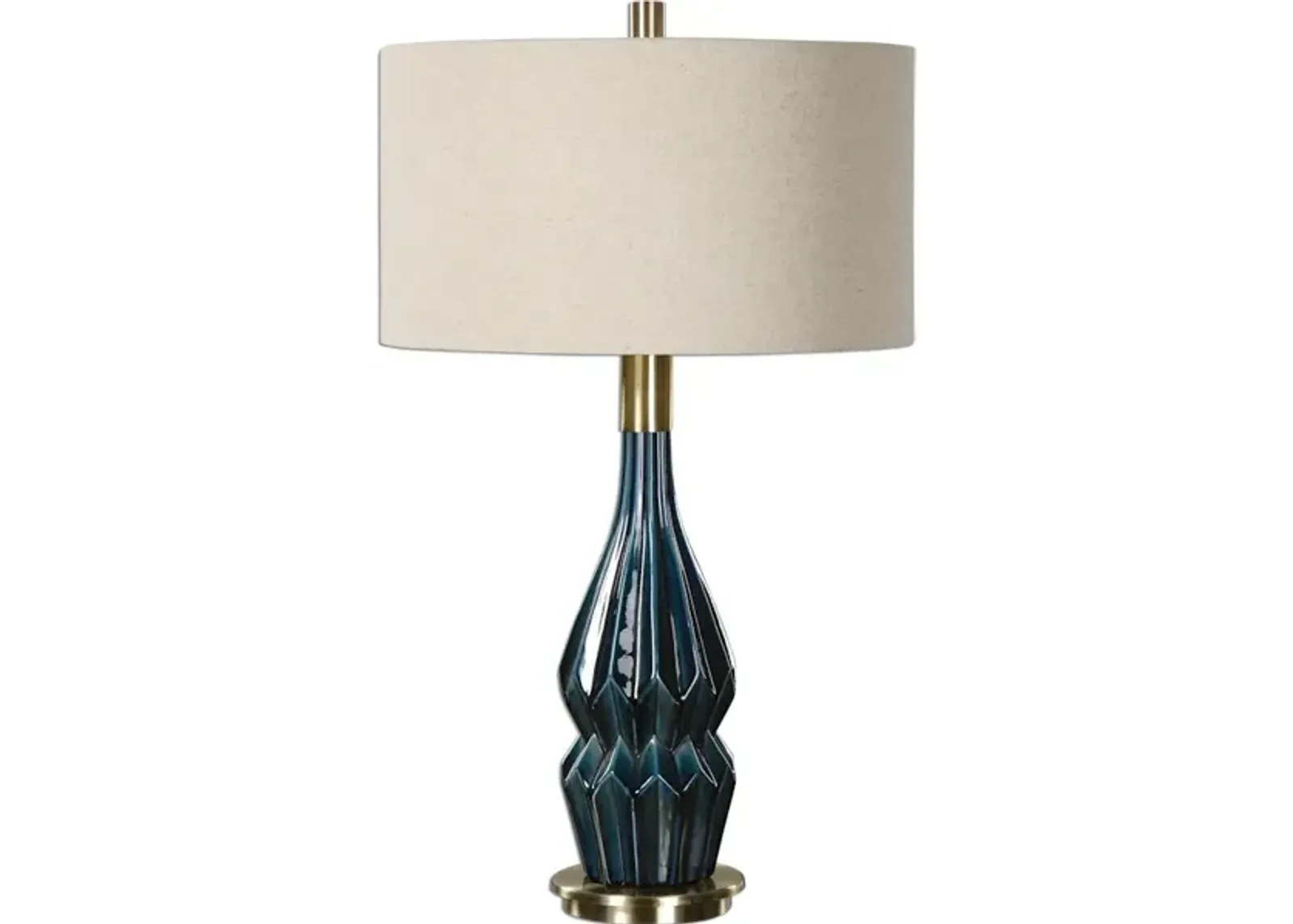 Prussian Blue Ceramic Lamp