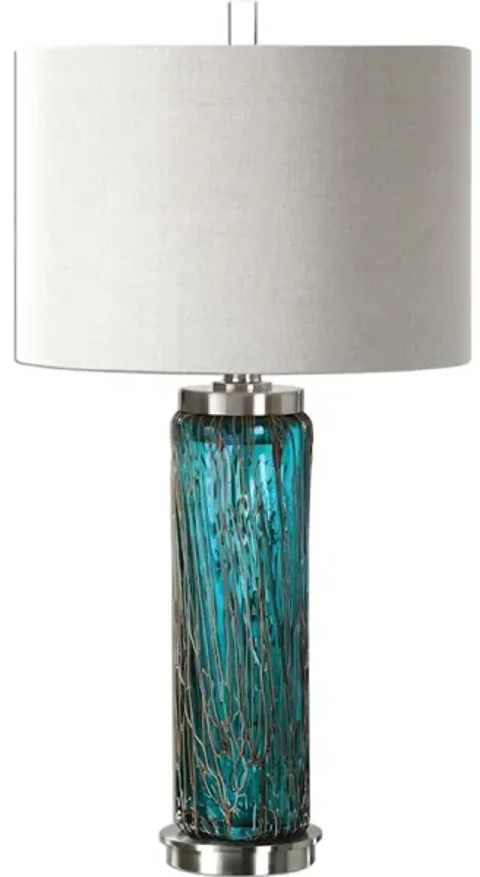 Almanzora Blue Glass Lamp