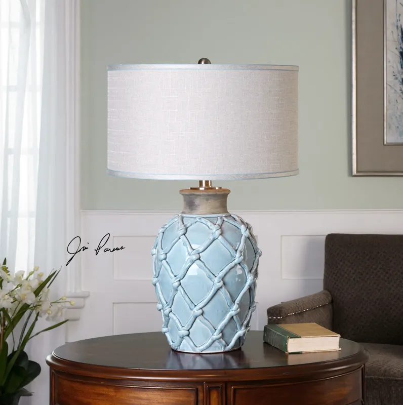 Parterre Pale Blue Table Lamp