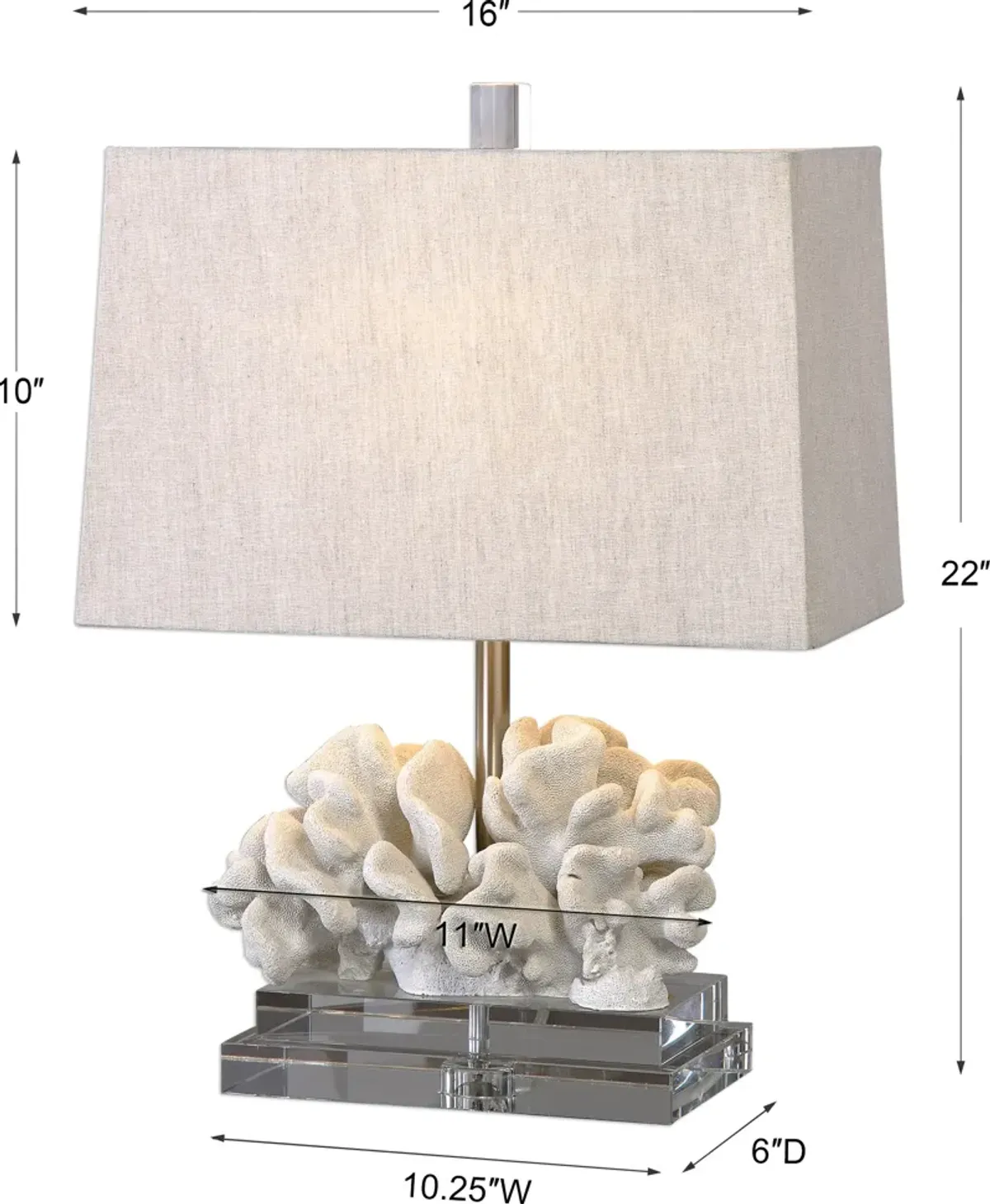 Coral Sculpture Table Lamp