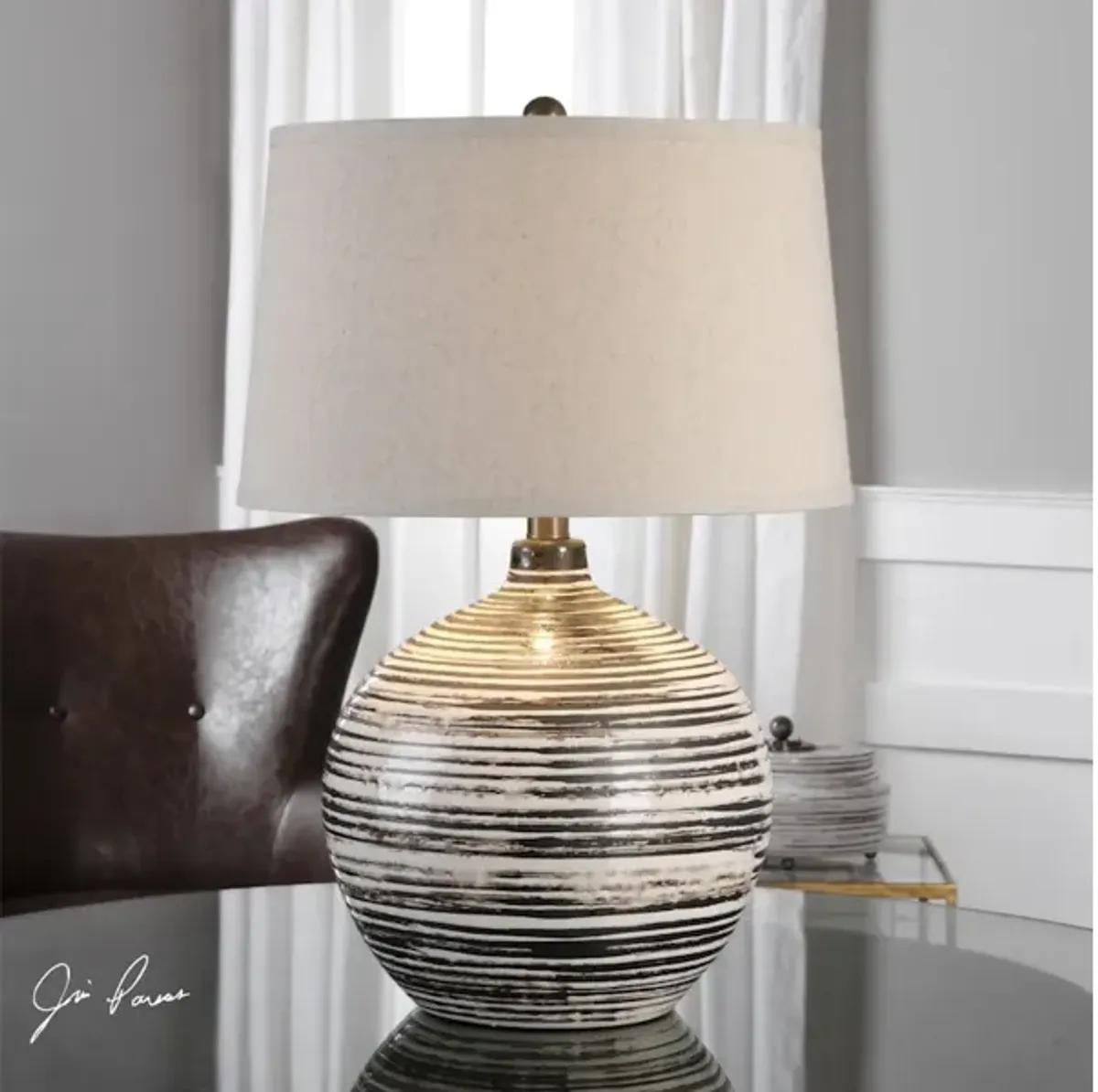 Bloxom Mocha Ivory Lamp