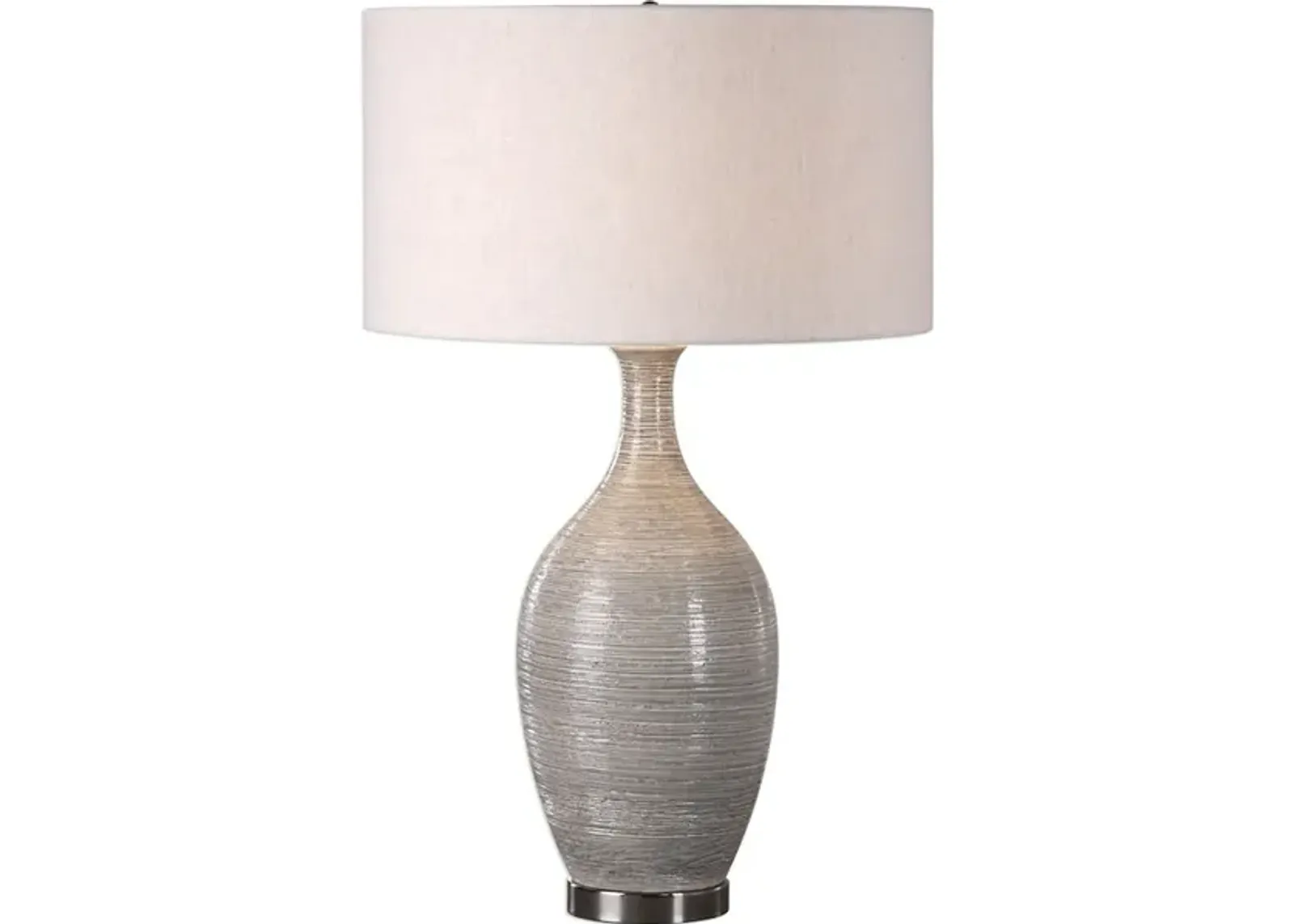 Dinah Gray Textured Table Lamp