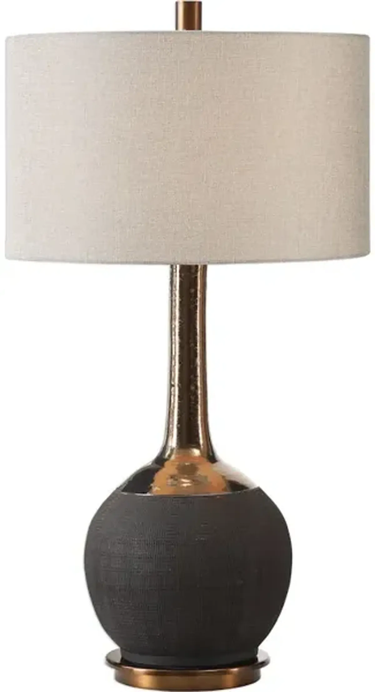 Arnav Textured Black Lamp