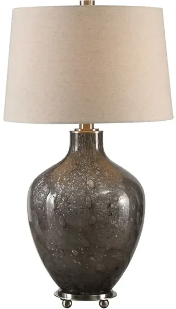 Adria Transparent Gray Glass Lamp