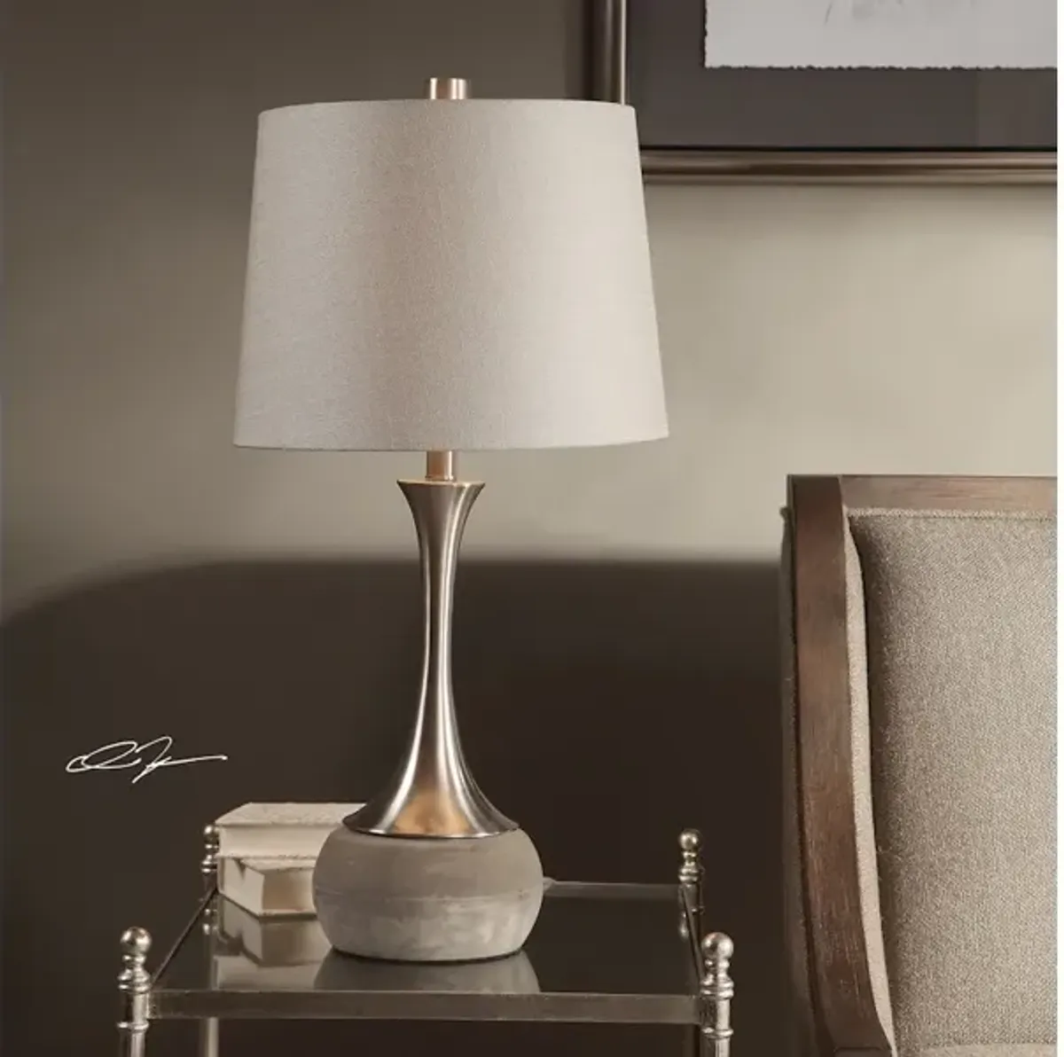 Niah Brushed Nickel Lamp