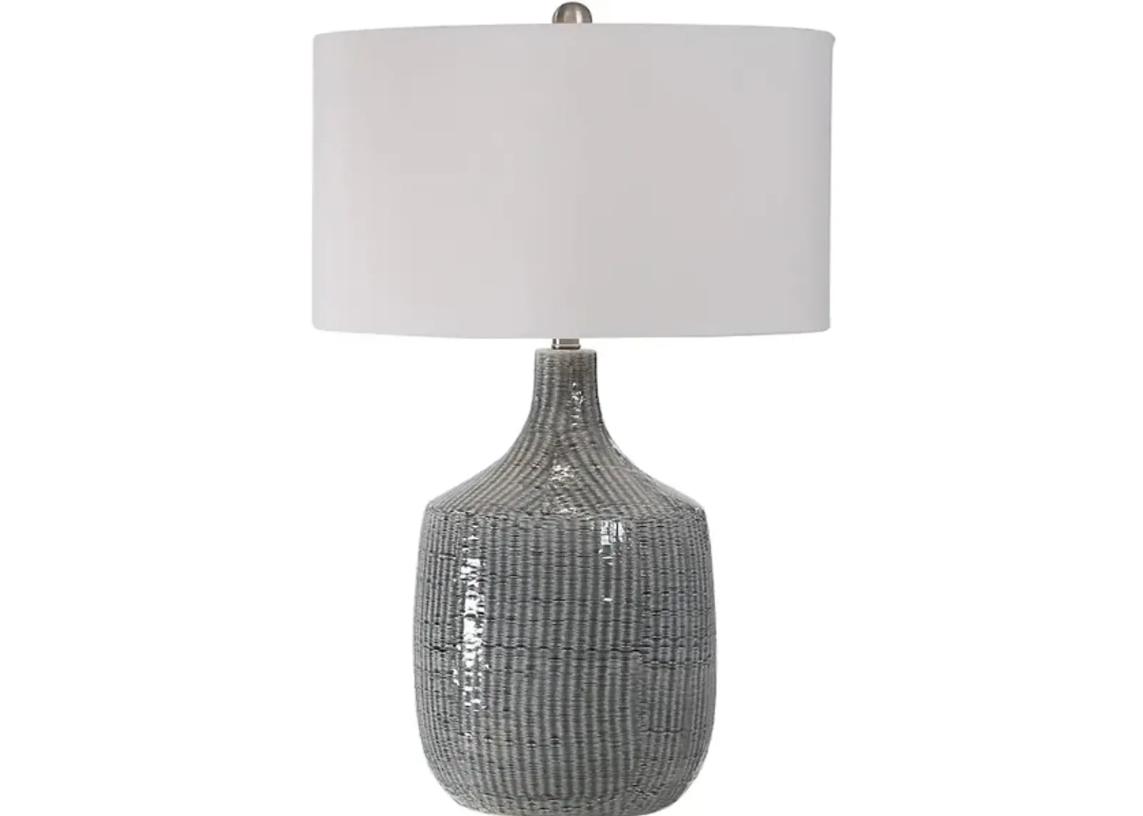 Felipe Distressed Gray Table Lamp