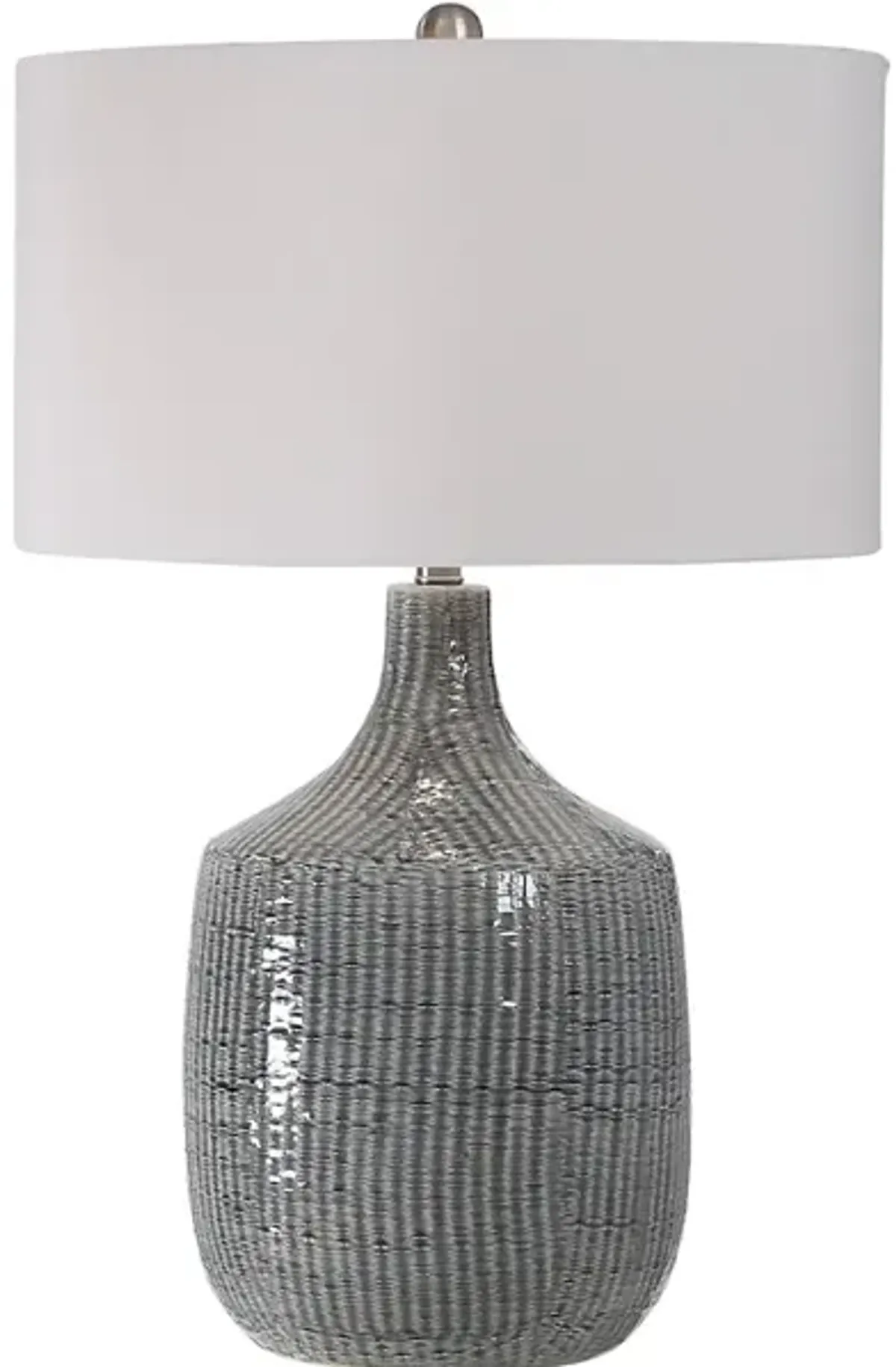 Felipe Distressed Gray Table Lamp