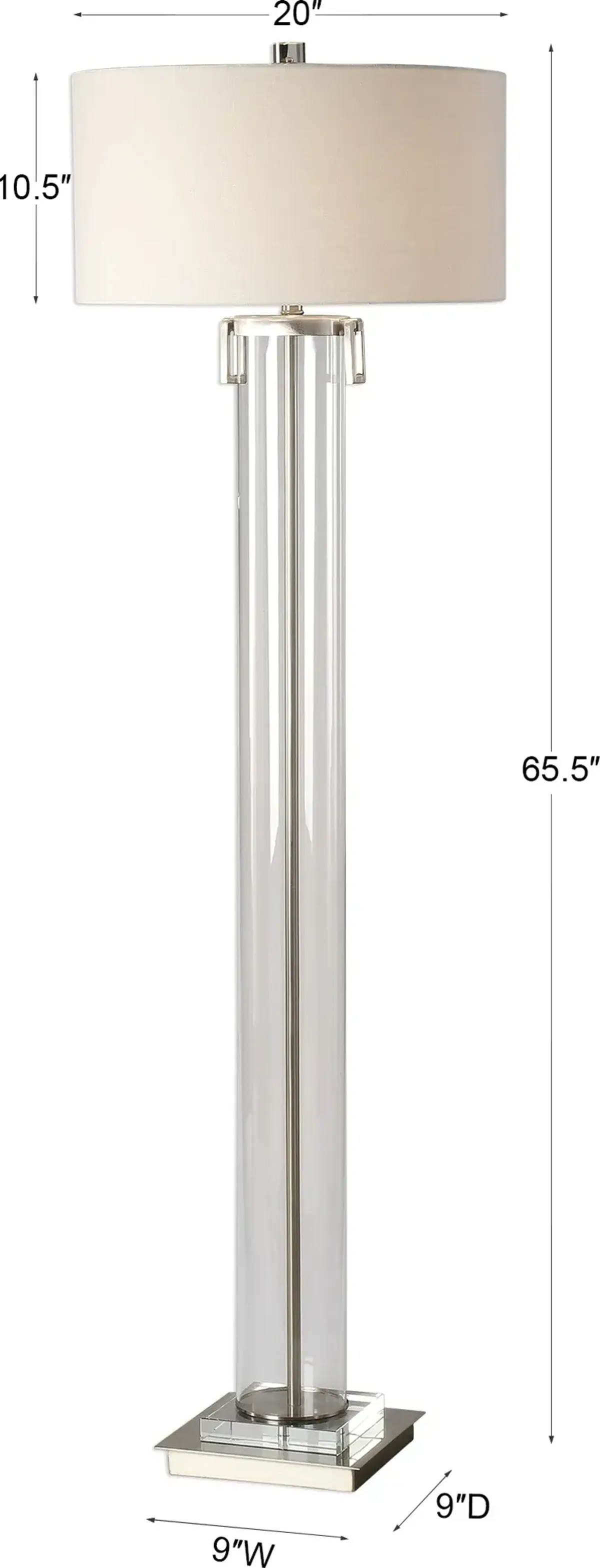Monette Tall Cylinder Floor Lamp