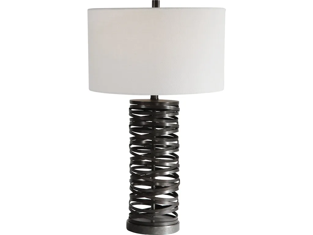 Alita Rust Black Table Lamp