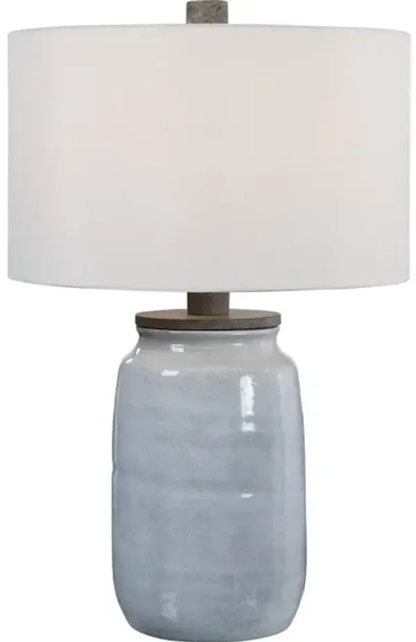 Dimitri Light Blue Table Lamp