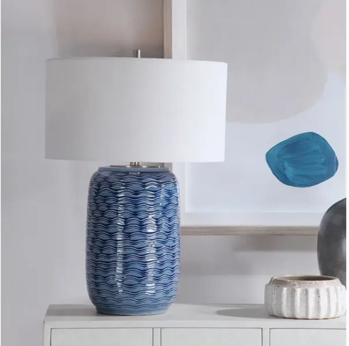 Sedna Blue Table Lamp