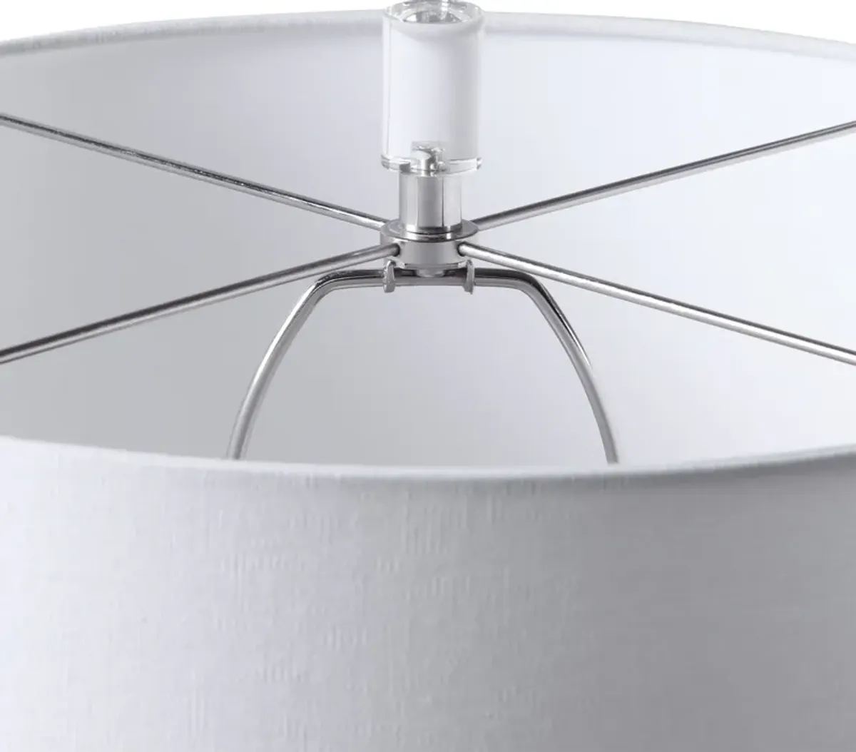Caelina Textured White Table Lamp