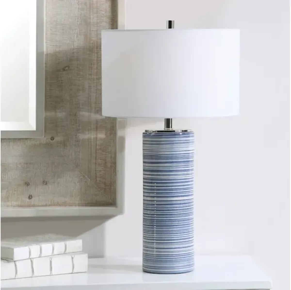 Montauk Striped Table Lamp