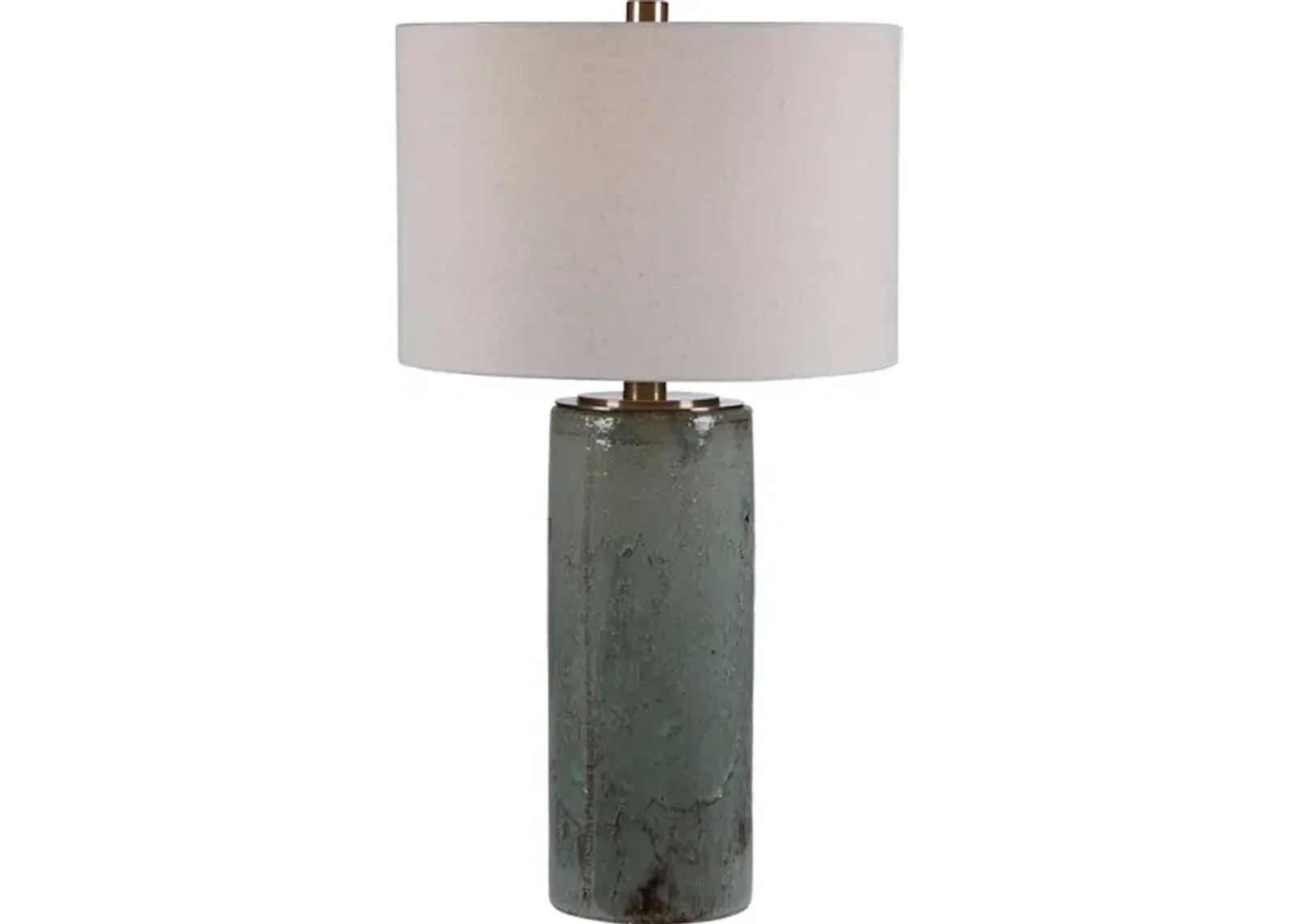 Callais Crackled Aqua Table Lamp