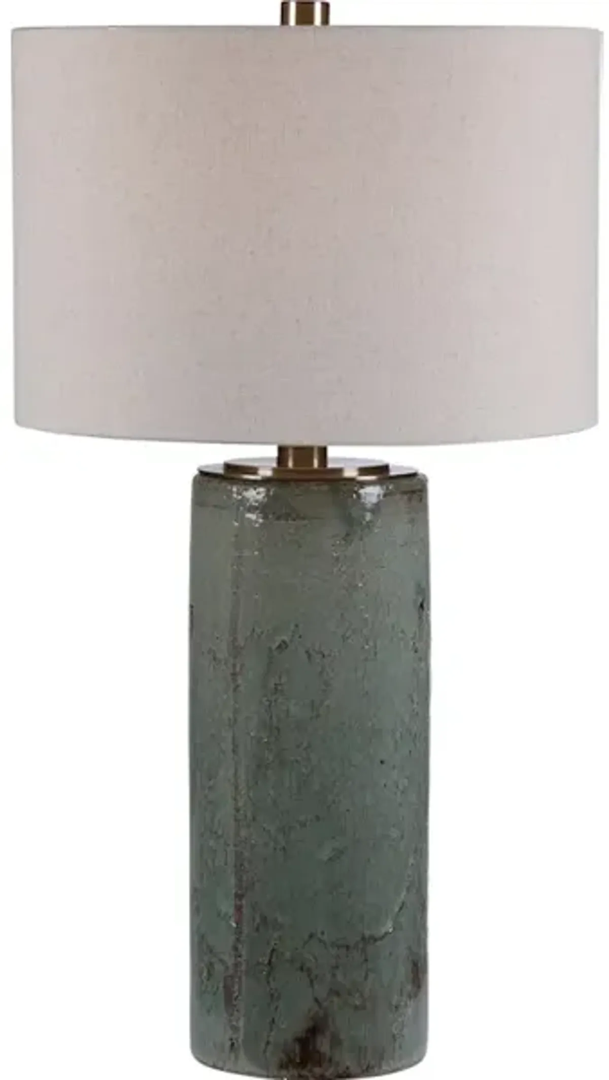 Callais Crackled Aqua Table Lamp