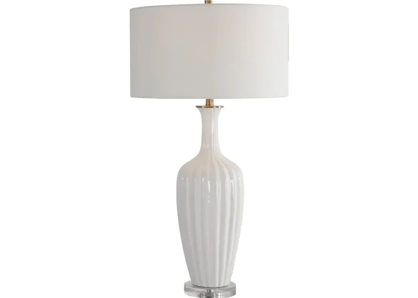 Strauss White Ceramic Table Lamp