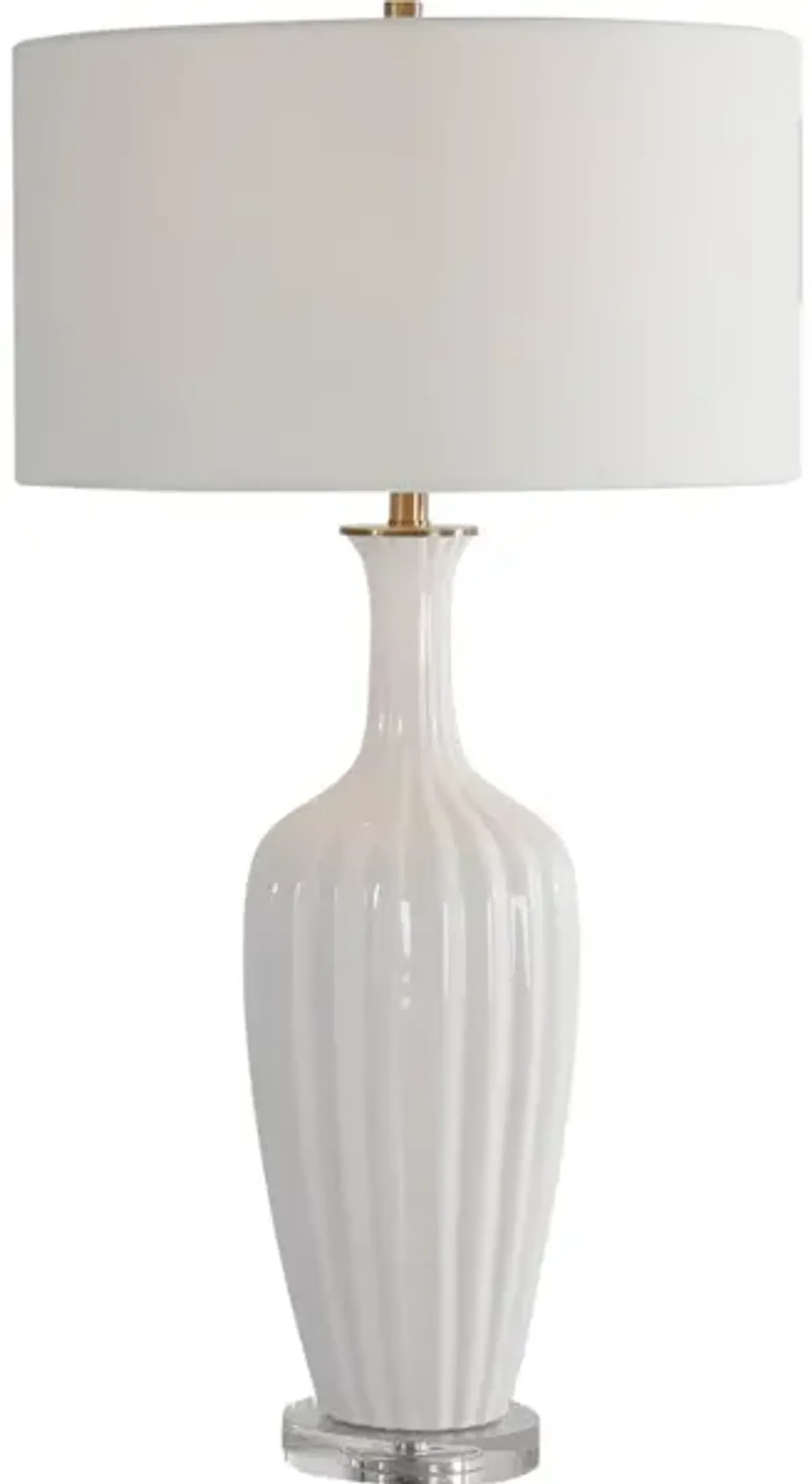 Strauss White Ceramic Table Lamp