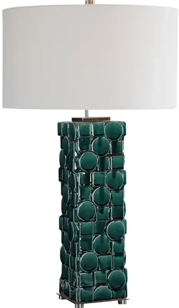 Geometry Green Table Lamp