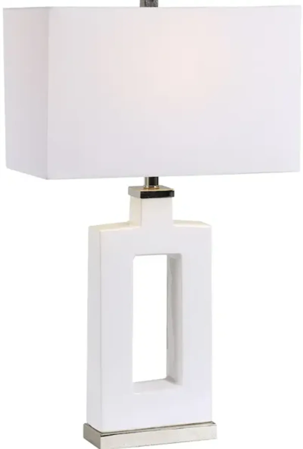 Entry Modern White Table Lamp