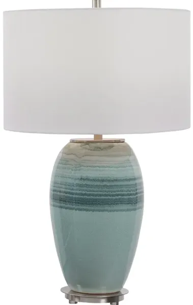 Caicos Teal Table Lamp