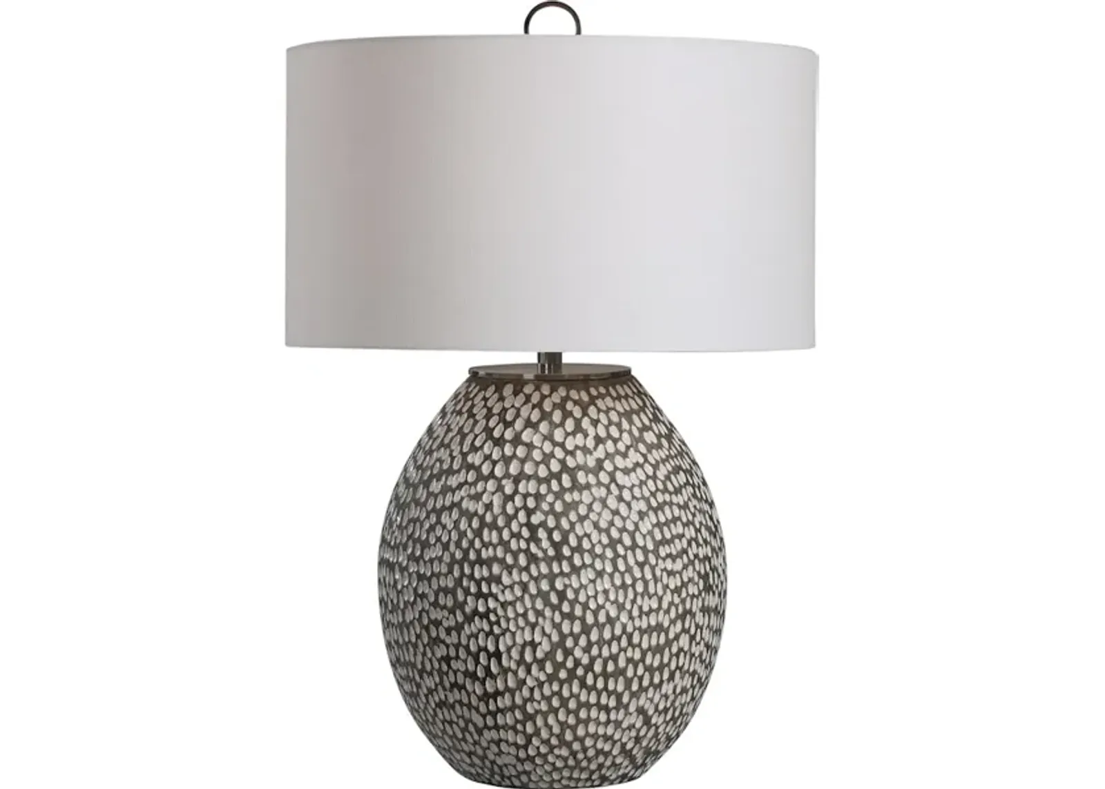 Cyprien Gray White Table Lamp