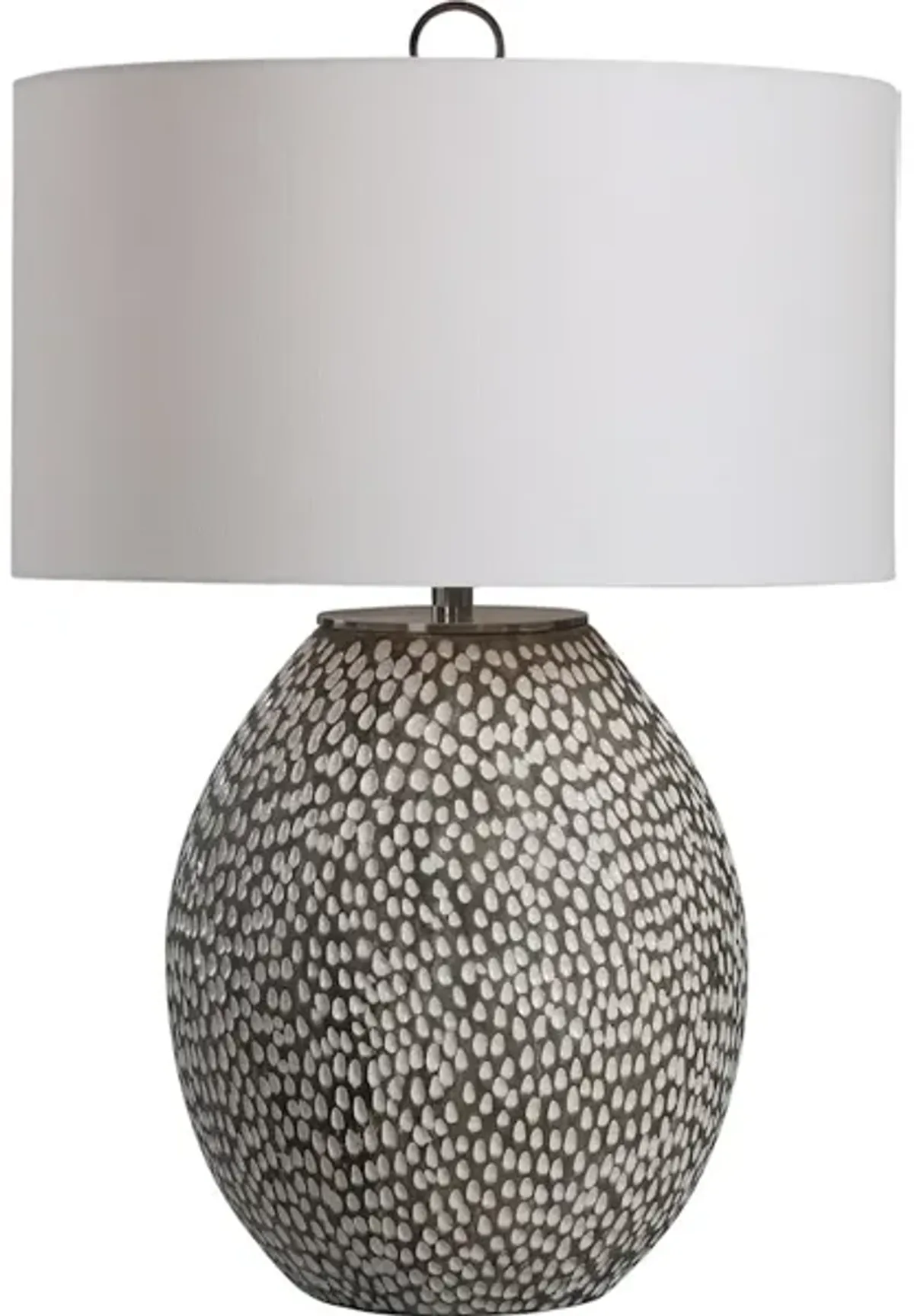 Cyprien Gray White Table Lamp