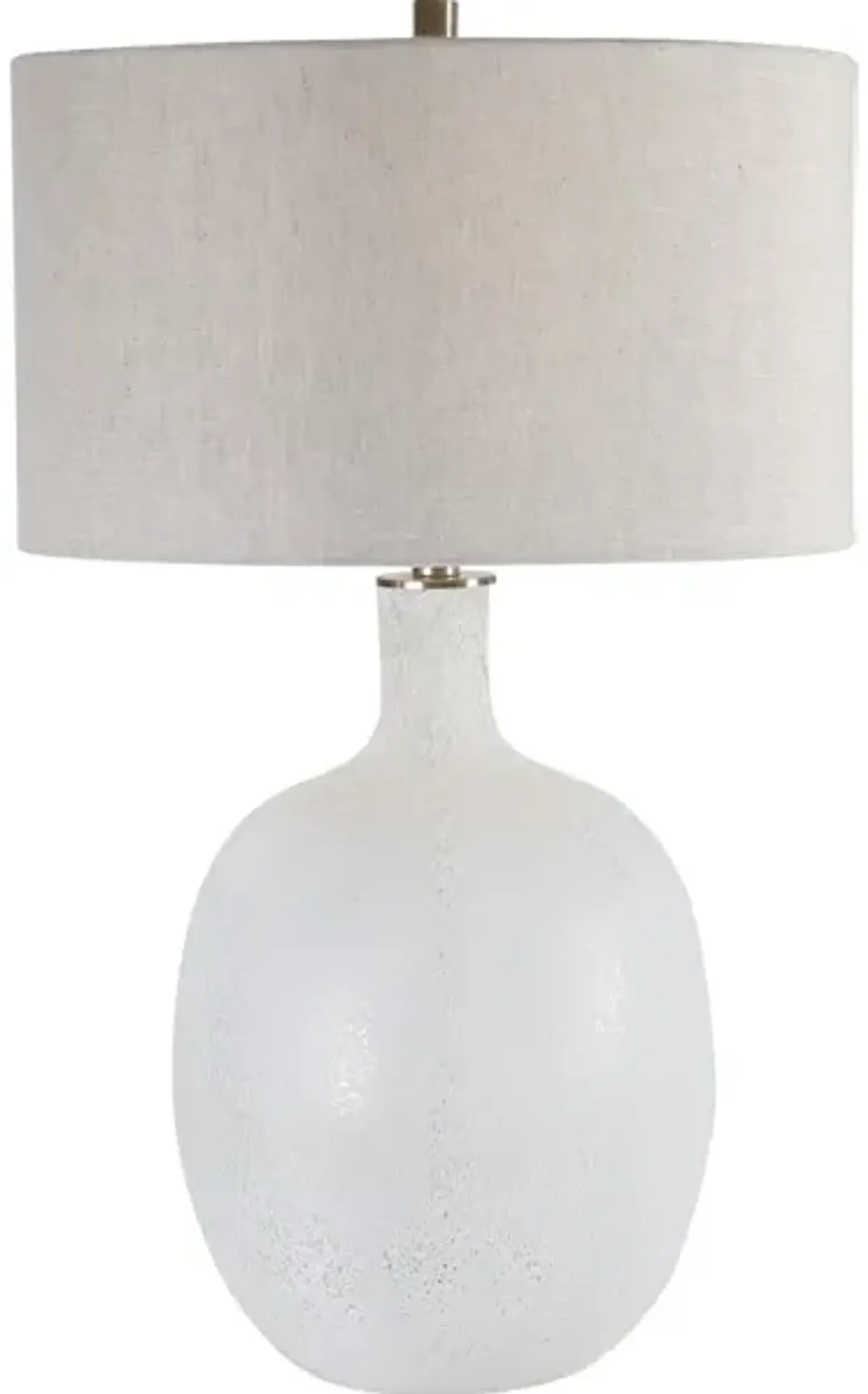 Whiteout Mottled Glass Table Lamp