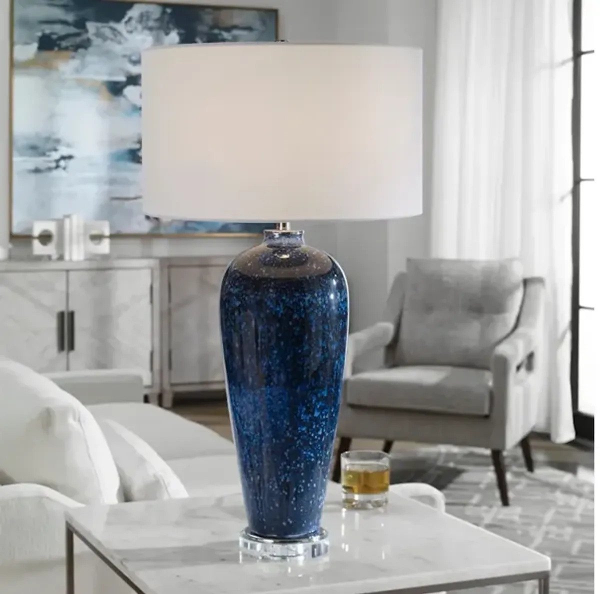 Stargazer Cobalt Navy Table Lamp