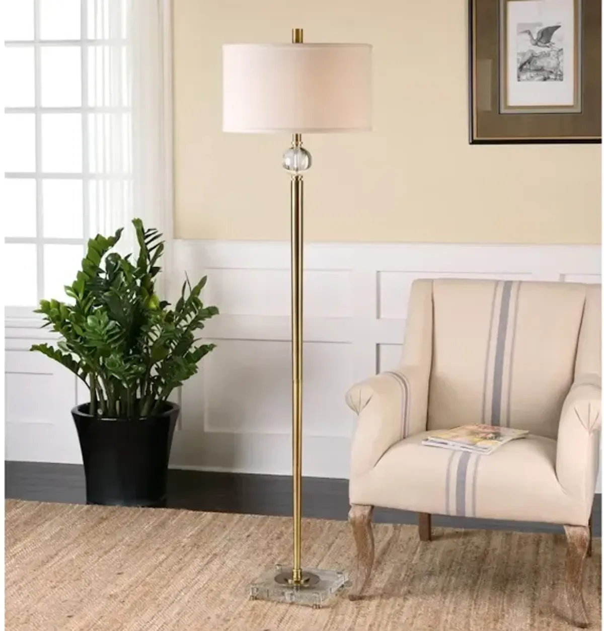 Mesita Brass Floor Lamp