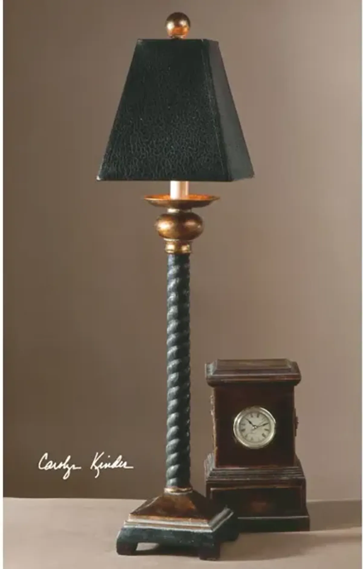 Bellcord Black Buffet Lamp