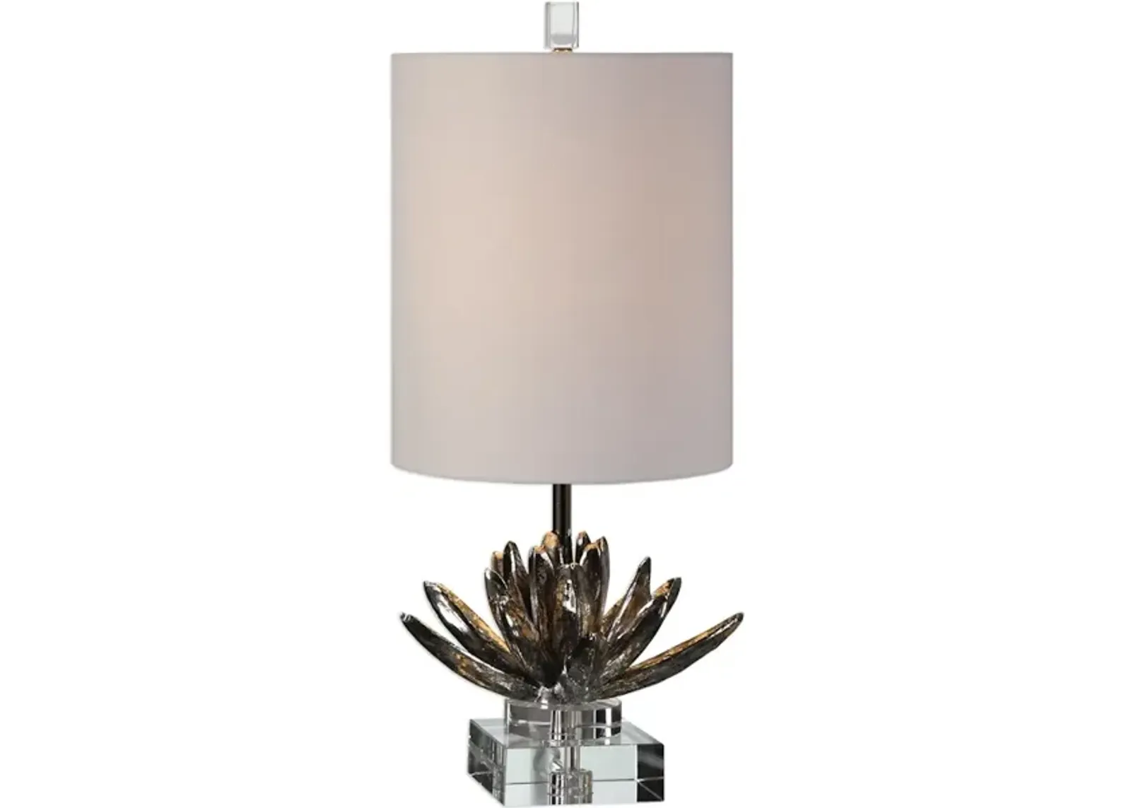 Silver Lotus Accent Lamp