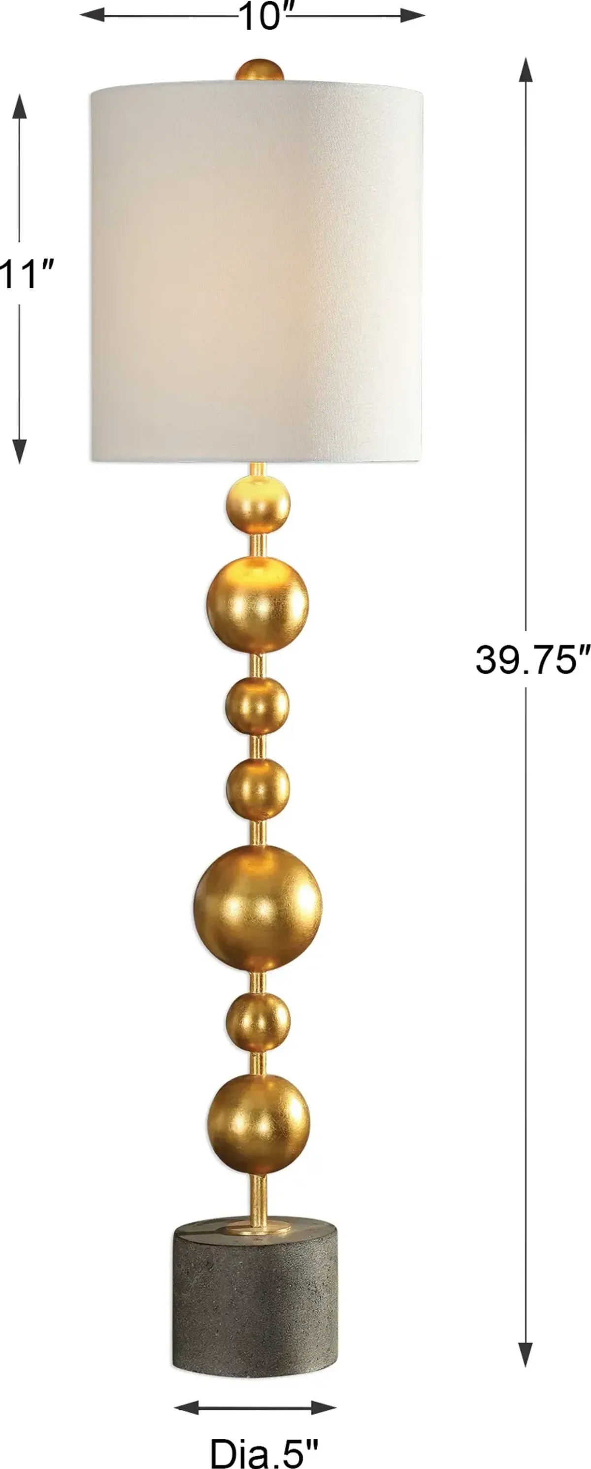 Selim Gold Buffet Lamp