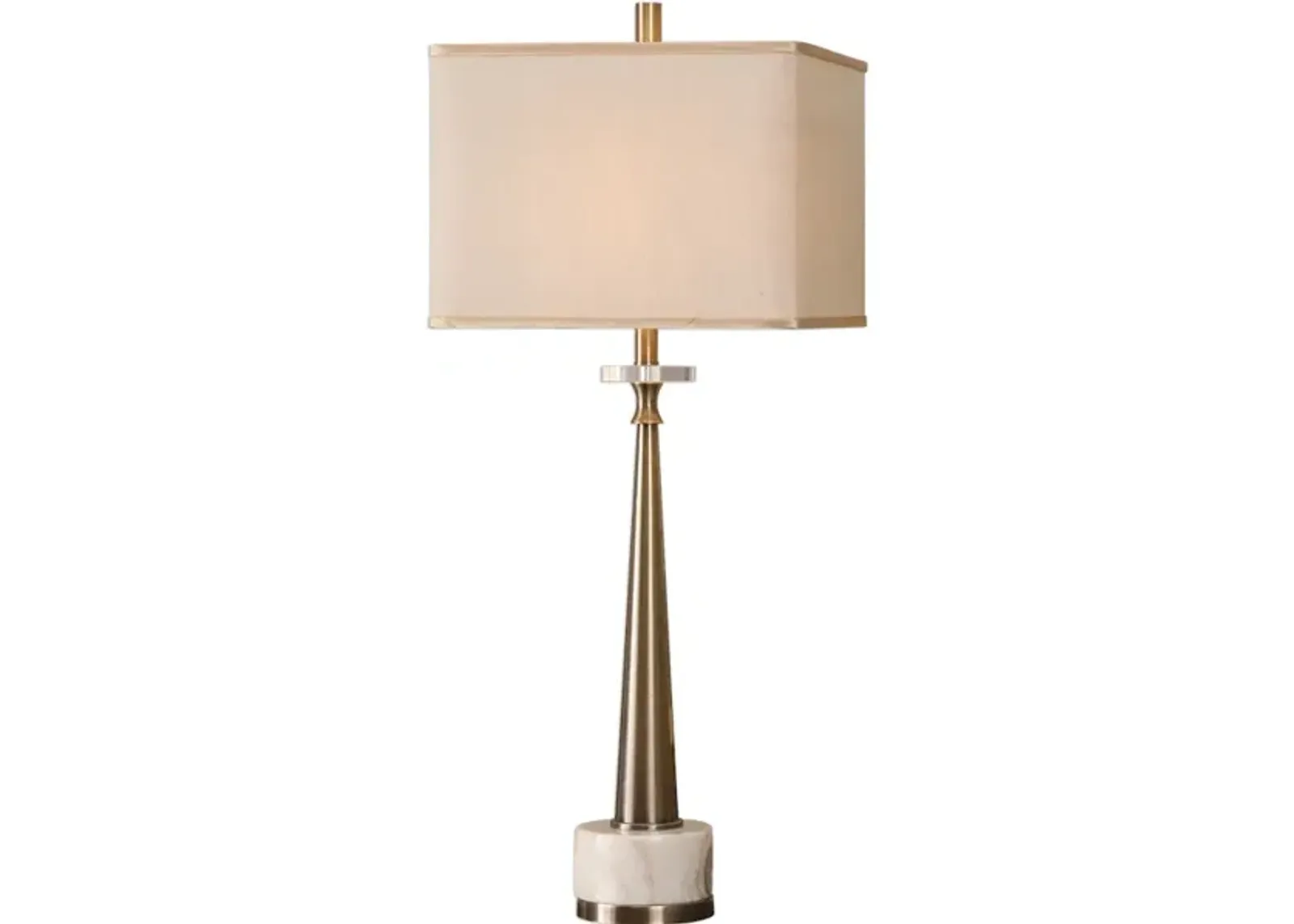 Verner Tapered Brass Table Lamp